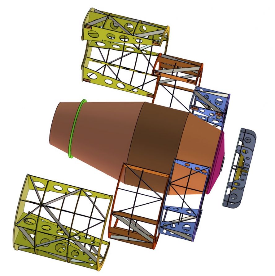 封頭胎膜、前錐胎膜、中節胎膜、后錐胎膜